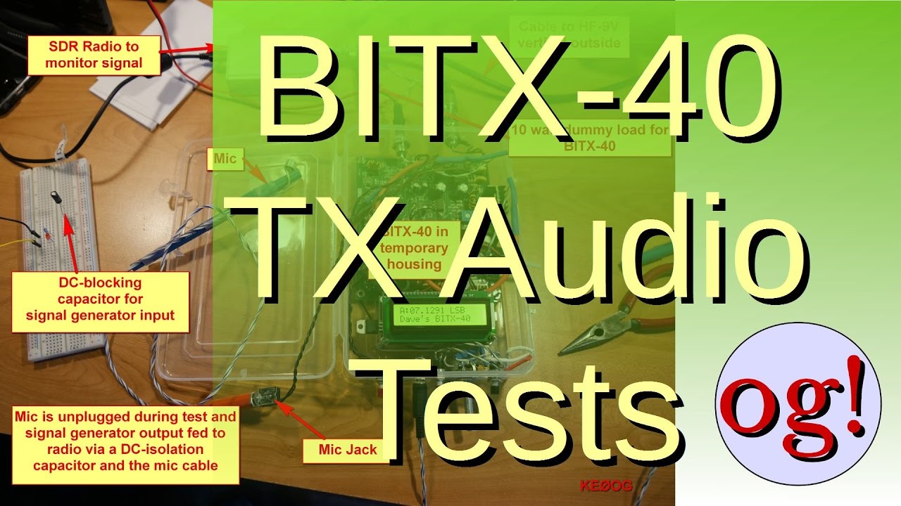 Тесты отклика аудиопередатчика BITX-40 (#58)