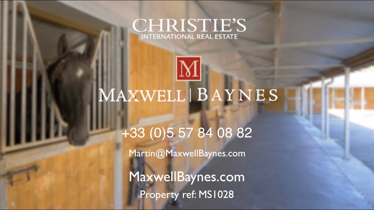 Superb Equestrian property for sale with 30ha, Bordeaux, France. Maxwell-Baynes MS1028