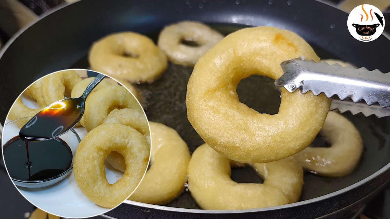 No Flour Donuts❗️Homemade Donuts with Sticky Rice Flour🥯