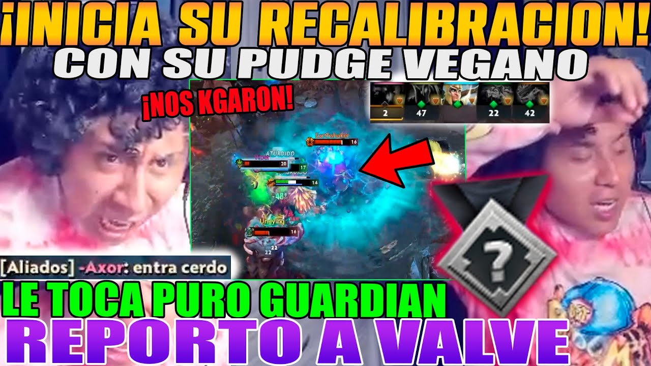 INICIA SU RECLALIBRACION Y LE TOCA PURO GUARDIAN! MACARIUS SE JUEGA SU MUNDIAL, PUDGE VEGANO DOTA 2