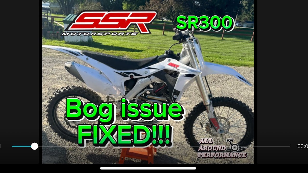 SSR SR300 Engine bog fix!!! How too walkthrough.