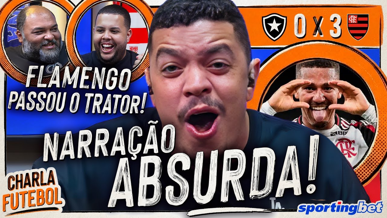 NARRA&Ccedil;&Atilde;O SURREAL DO CANTARELLI NO FLAMENGO 3 X 0 BOTAFOGO 