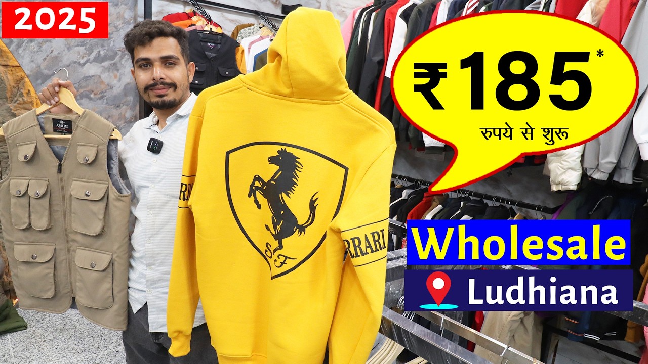 😲 Cheap Jackets in Ludhiana Wholesale Market | Winter Windcheater & Jackets Direct from Factory 2025