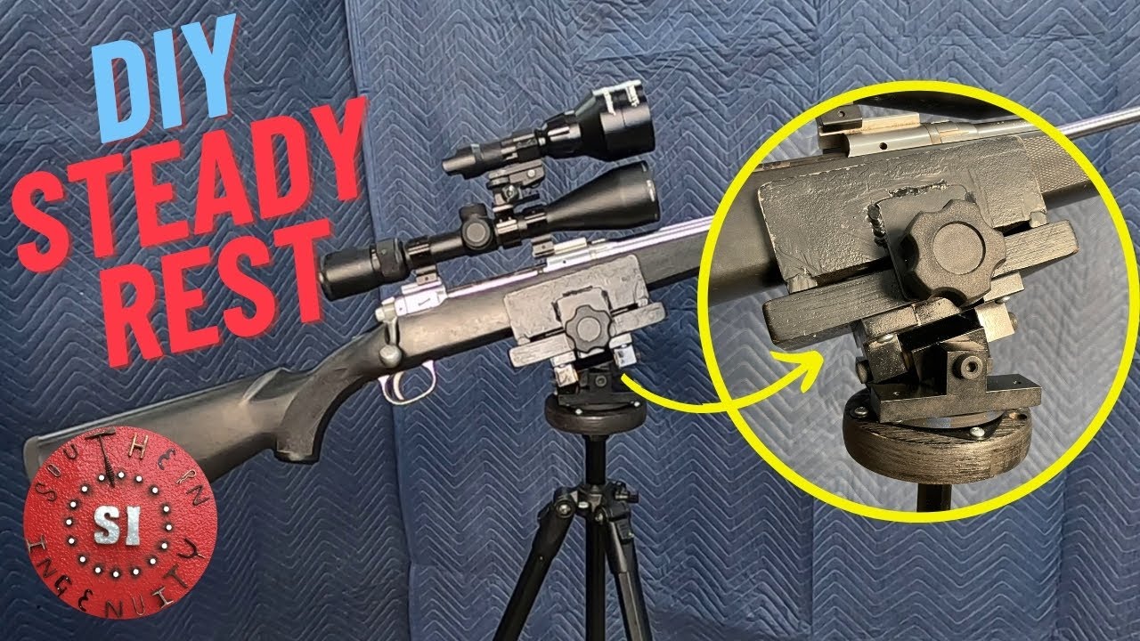How I Made a Custom Pivoting Steady Rest for Tripod - DIY Night Hunting Equipment