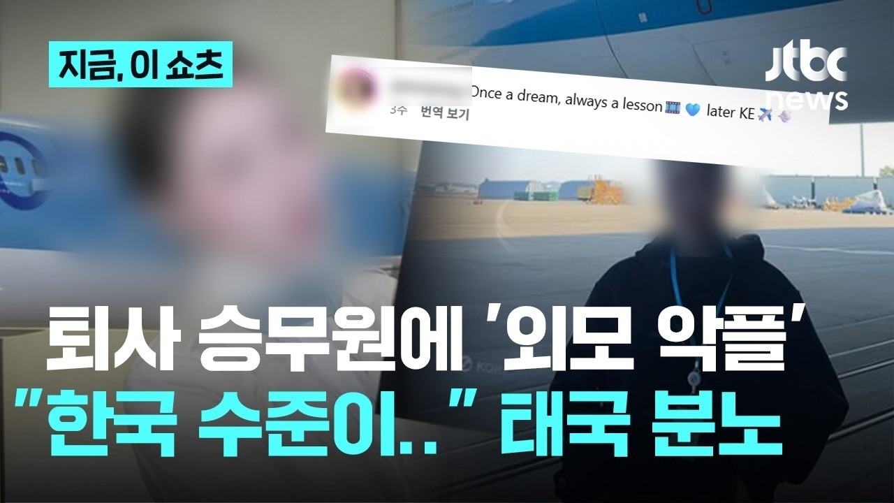 여승무원 퇴사에 쏟아진 '외모 악플'&hellip;