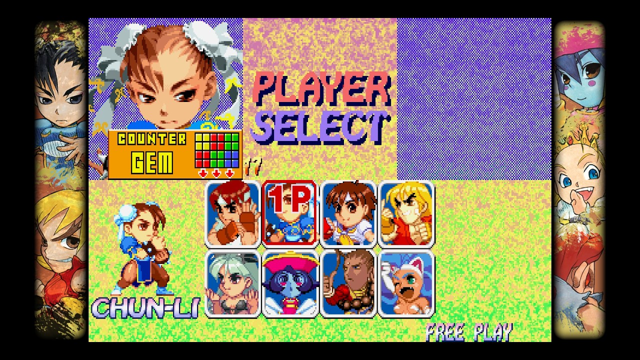 【ファイターとヴァンパイアがパズルで戦う】スーパーパズルファイターⅱx 私のパズルは戦い続けること　春麗