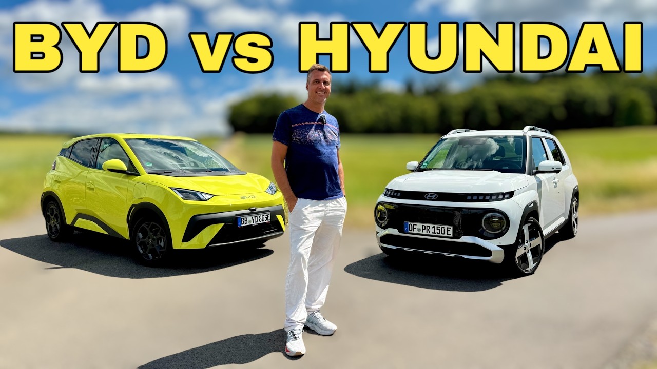 BYD DOLPHIN SURF oder HYUNDAI INSTER? E-Kleinwagen im Vergleich | Test | Preis | 2025