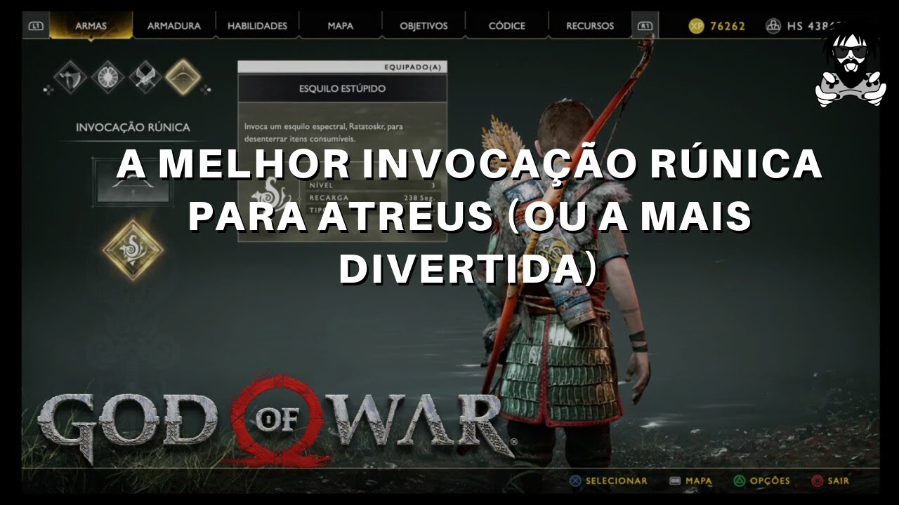 Localização do Esquilo Estúpido (Ratatoskr) em God of War