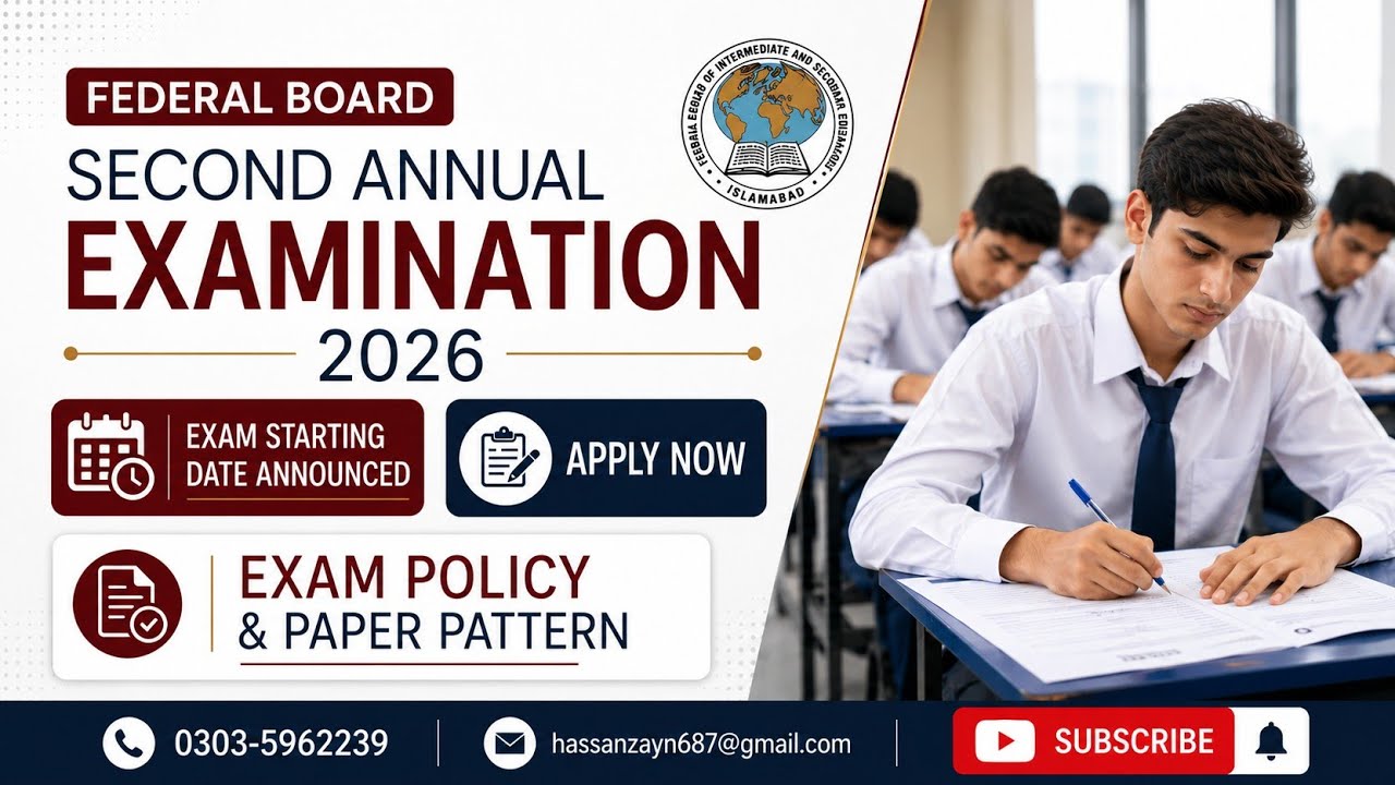 FBISE SSC 2nd Annual Examination 2026 | Complete Policy, Admission Date & Exam Date #fbise2026