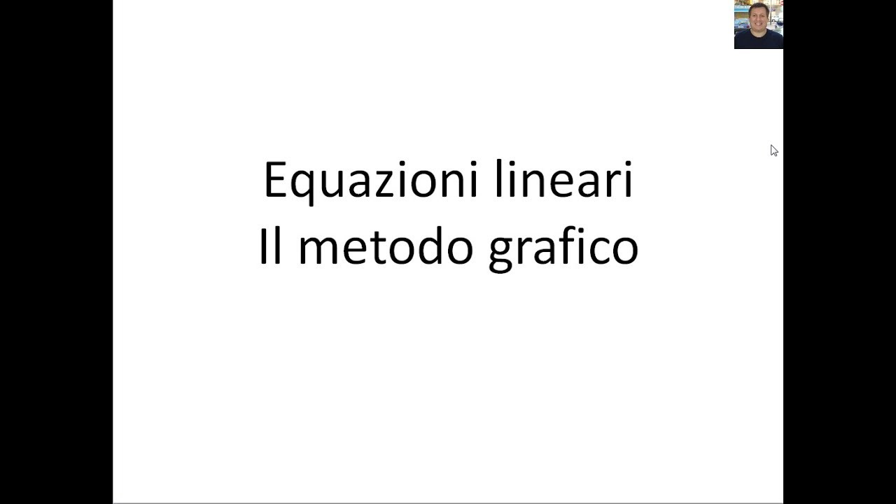 Goniometria - 22 - Equazioni lineari - metodo grafico