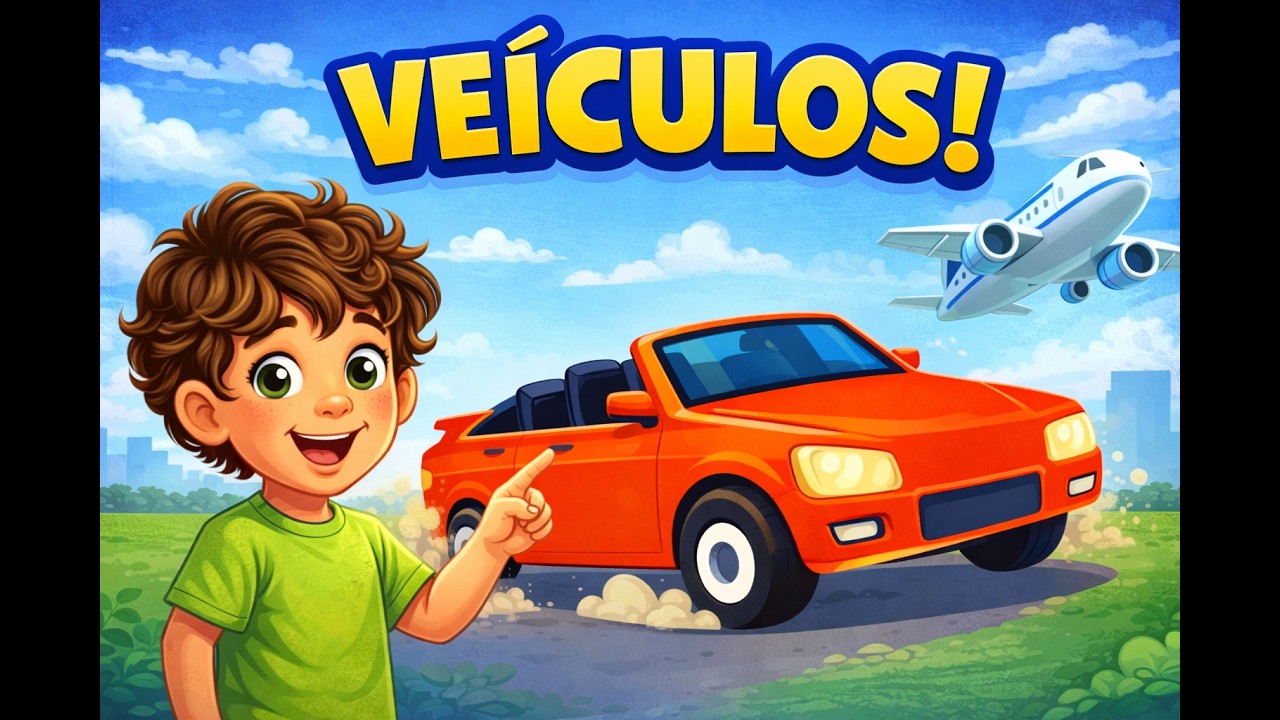 VEÍCULOS PARA CRIANÇAS | Aprenda Carros, Aviões e Mais!