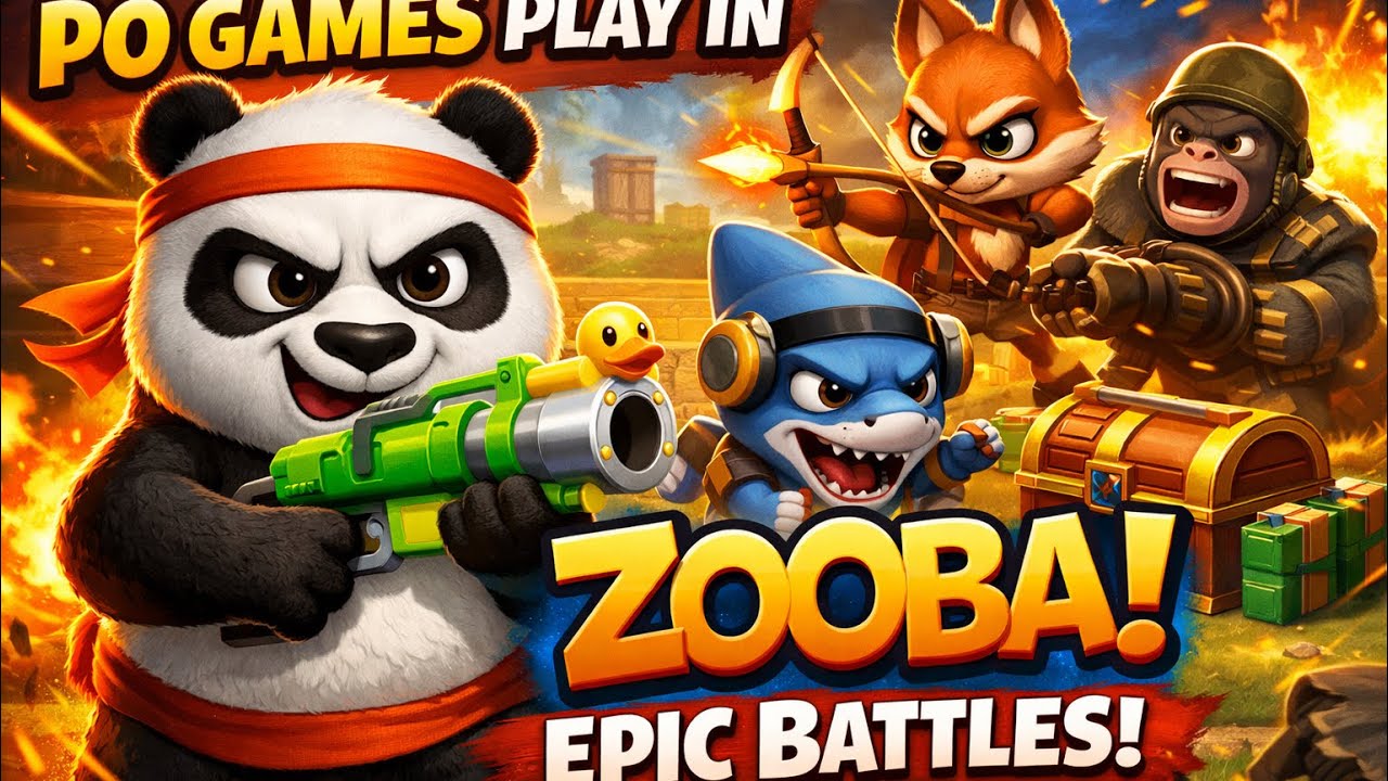Po Pandas 🐼 games play Zooba | #games#zoobabattlearena 