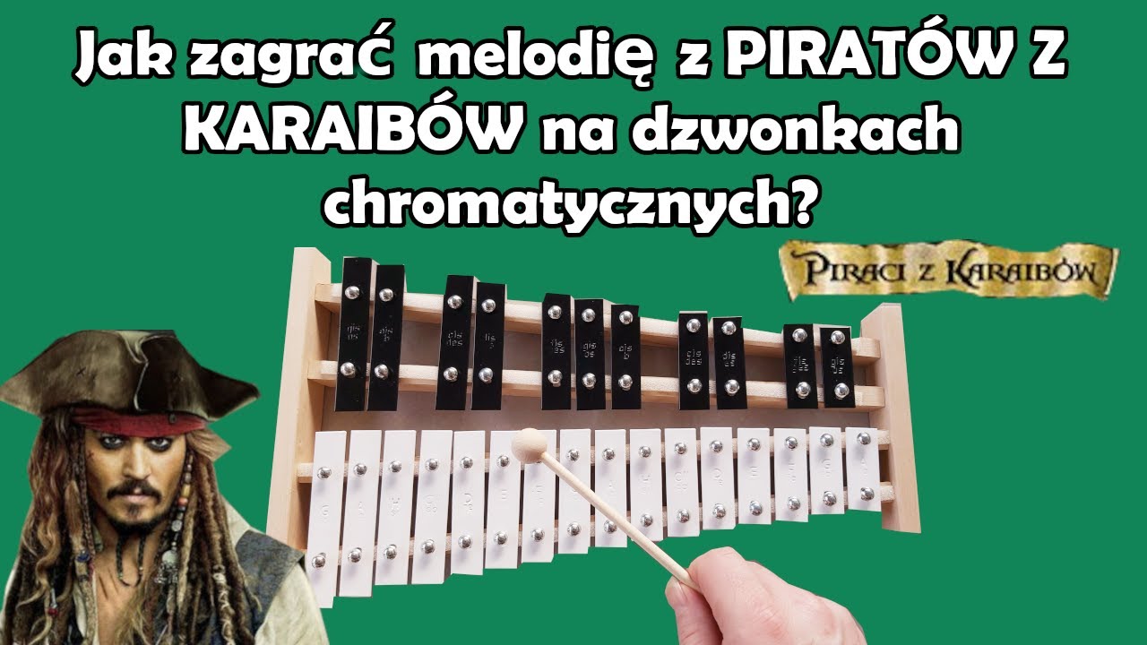 PIRACI Z KARAIBÓW - HE'S A PIRATE 🎶 - Dzwonki chromatyczne (cymbałki)  Instrumental cover & tutorial