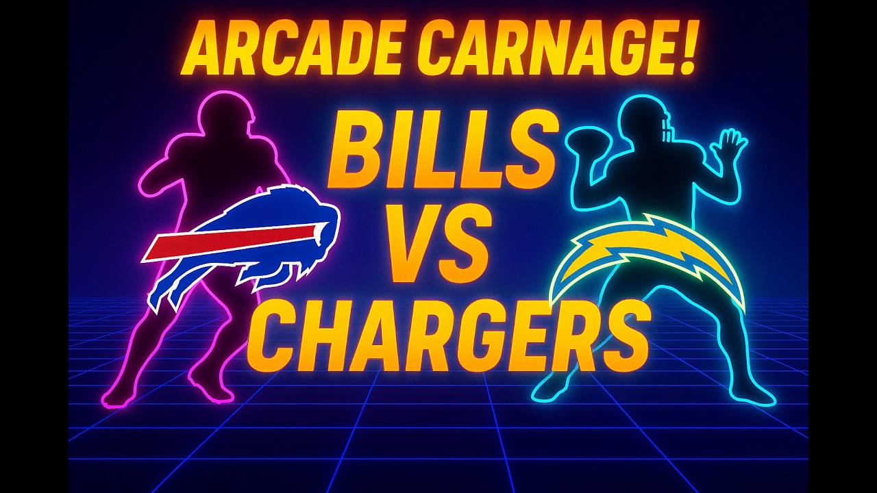 “Arcade Carnage! Bills vs Chargers Week 1 Blitz Showdown”