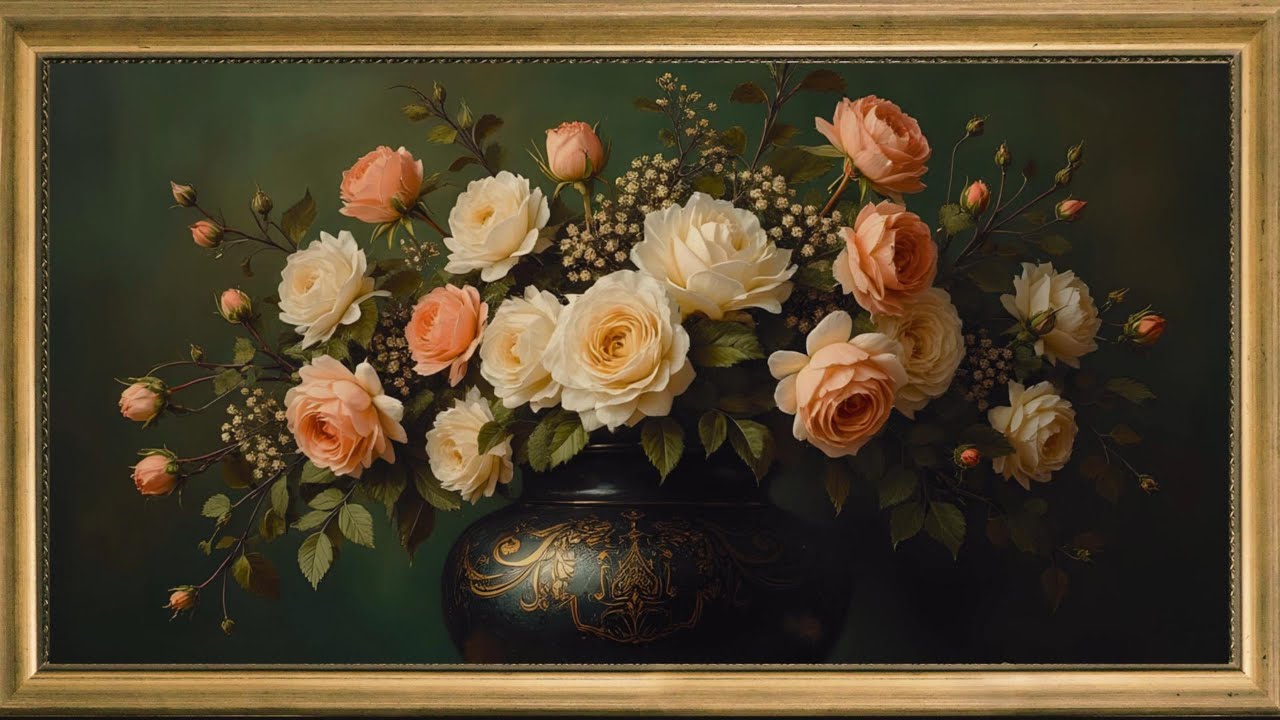 The Art of Spring : Floral Ambient Aesthetics Frame TV With Calm Music: Art TV Screensaver