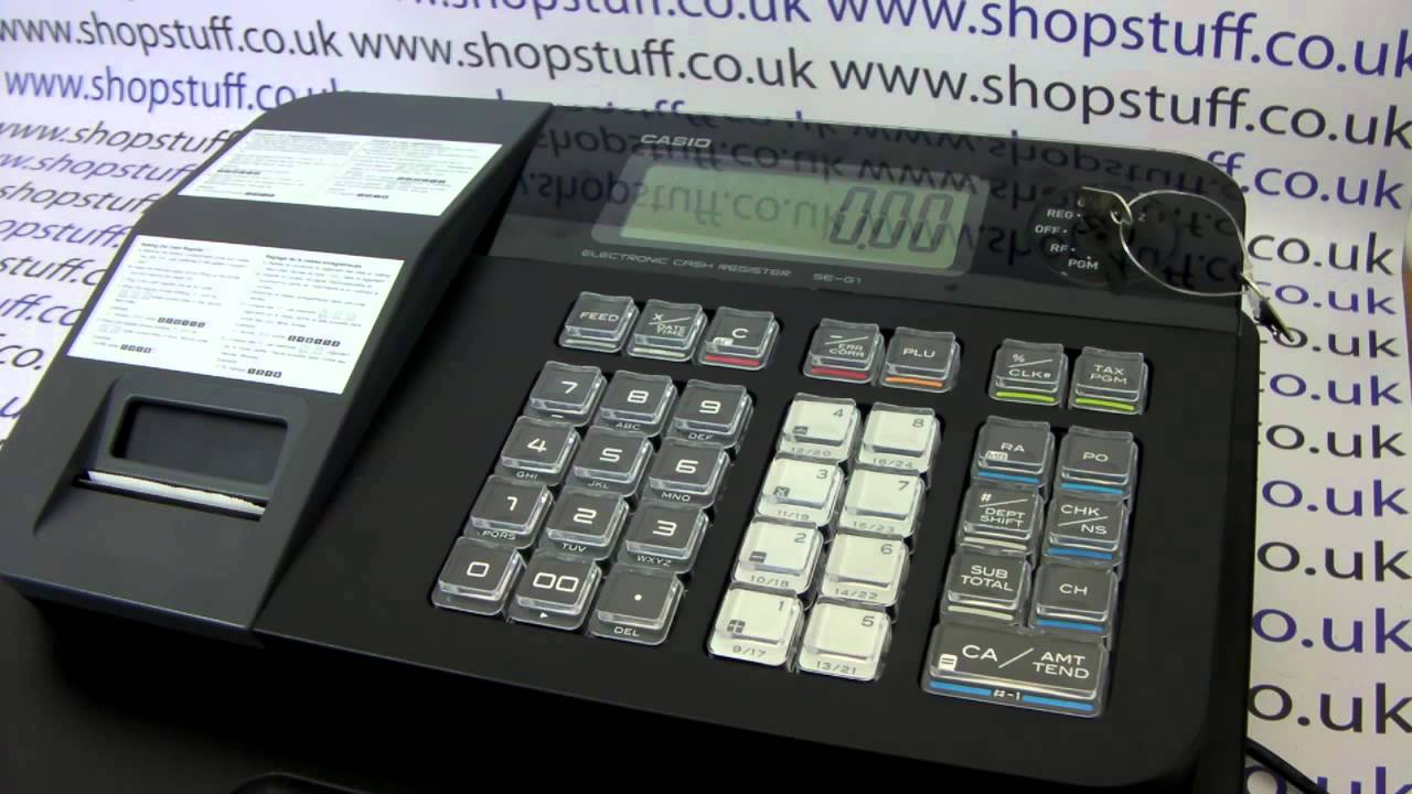 Casio SE-G1 / S700 / PCR-T273 / SM-T274 How To Program Discount Button Instructions