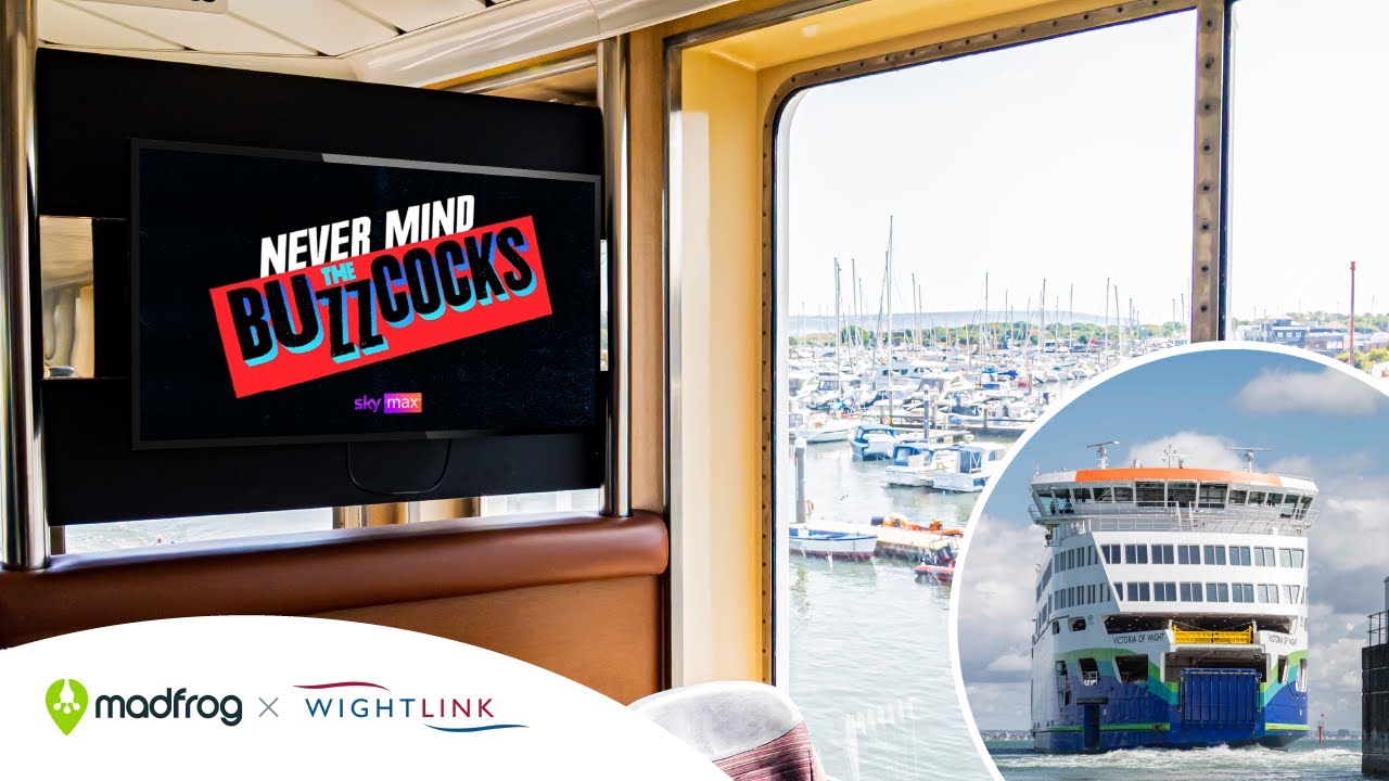 Advertise (DOOH) on Wighlink Ferries with Madfrog