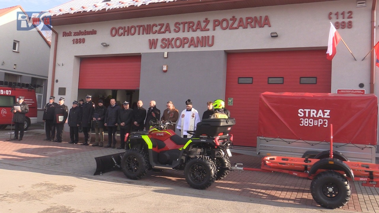 NOWY POJAZD OCHOTNICZEJ STRAŻY POŻARNEJ W SKOPANIU