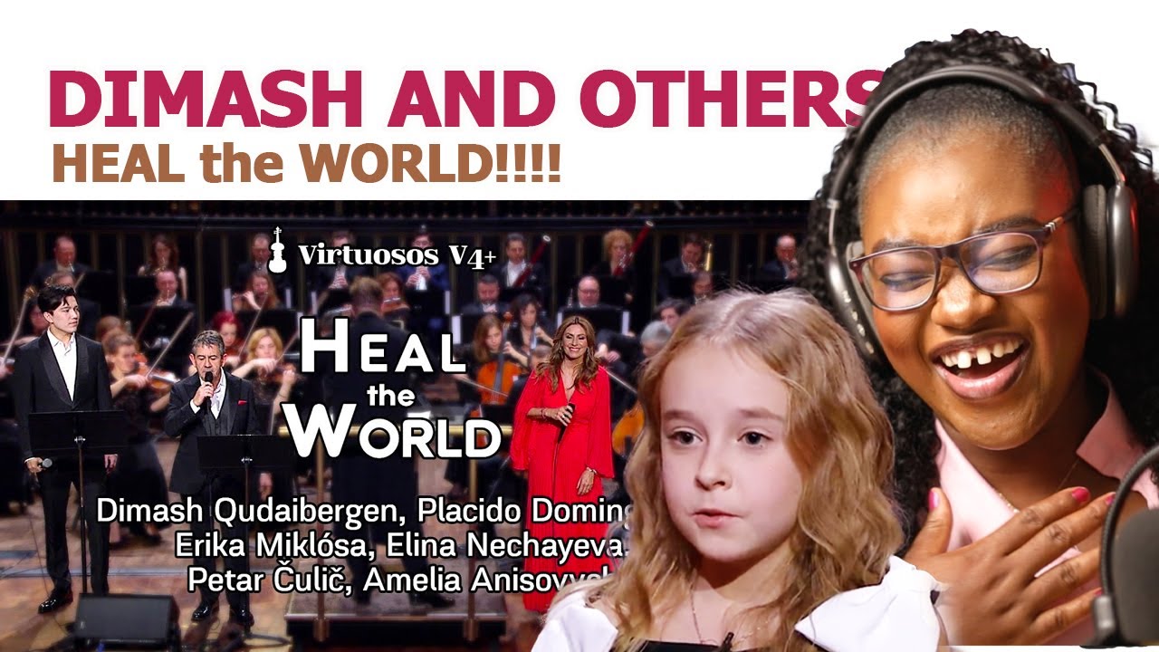 WOW!!! FIRST TIME reacting to Dimash Qudaibergen - HEAL THE WORLD ft. P.Domingo Jr., E.Miklósa,