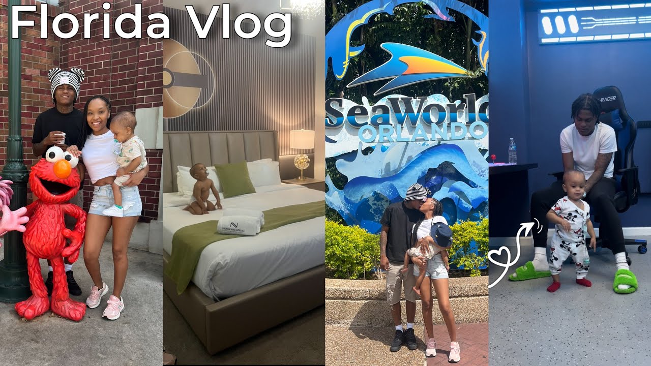 Our first family trip, Fun in Florida, SeaWorld | Travel Vlog🏝️