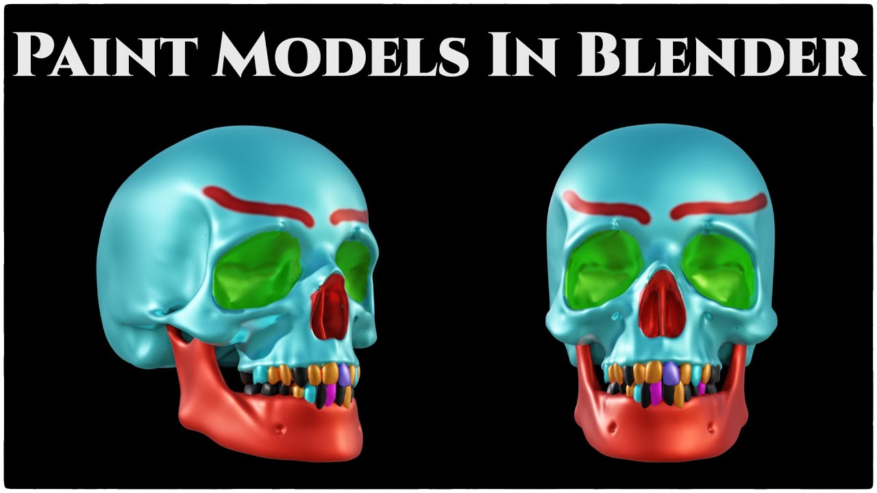 How to Paint 3D models in Blender 3.1 easily