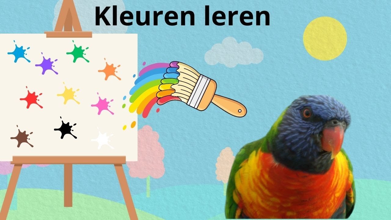 Kleuren Leren Nederlands ♥ 10 Kleuren Leren ♥ Educatieve Nederlandse Kinderfilmpjes
