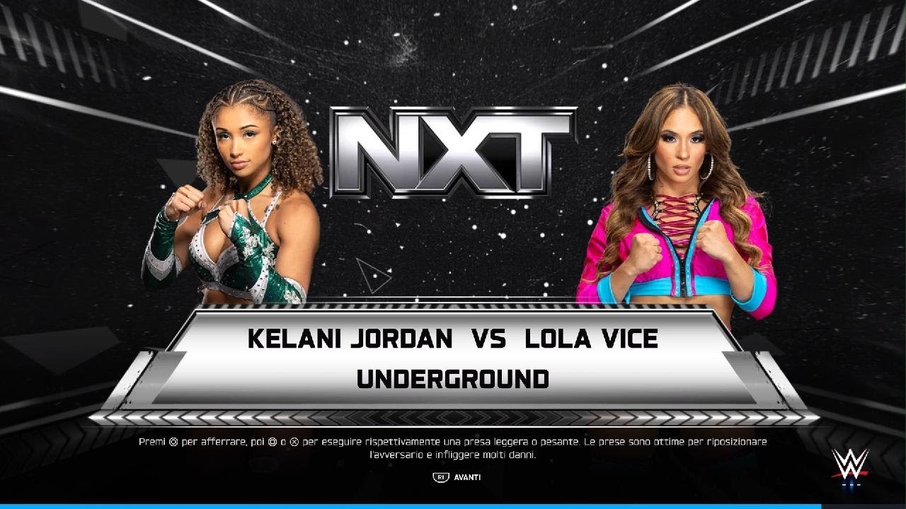 WWE 2K25 - Kelani Jordan vs Lola Vice - Underground Match