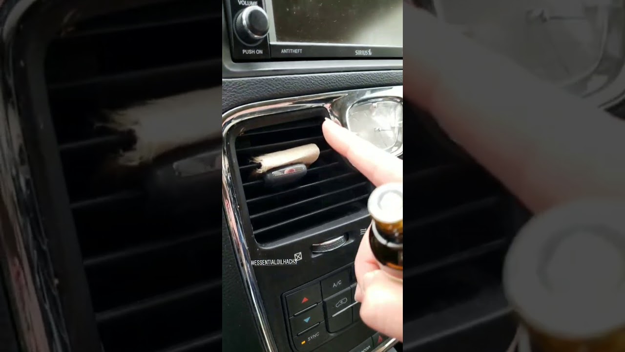 DIY Car Essential Oil Diffuser Life Hack