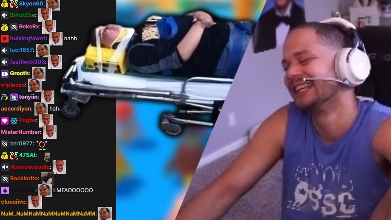 Erobb laughs at a viewer
