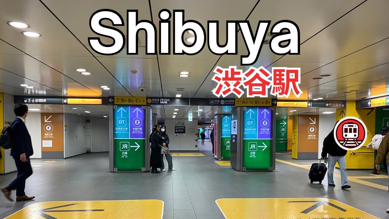 渋谷駅 Shibuya Station 🚇 F16 / Z01 / G01 Station Walk | 東京メトロ副都心線 Tokyo Metro Fukutoshin Line | 4K ASMR