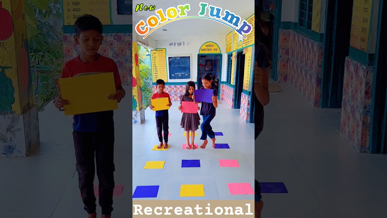 Color Jump Recreational Activity #education #school #shortvideo #viralvideo #learning