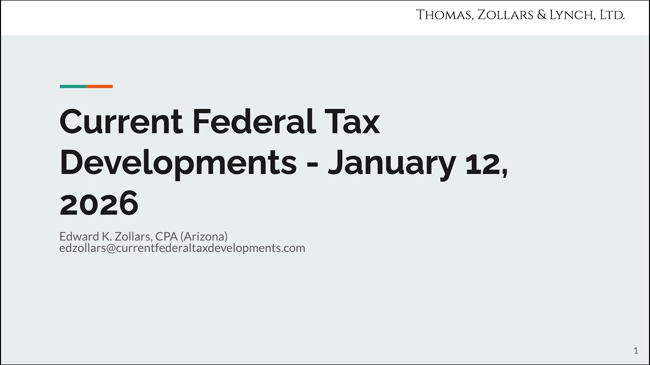 2026-01-12 IRS Announces Opening of E-Filing Season for Individuals