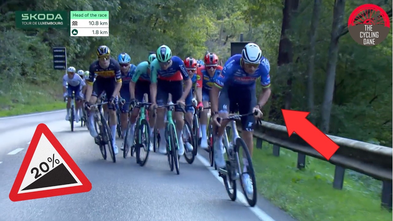 Матье ван дер Пул АТАКУЕТ на крутом подъеме | &Scaron;koda Tour de Luxembourg 2026 Этап 1: лучшие моменты