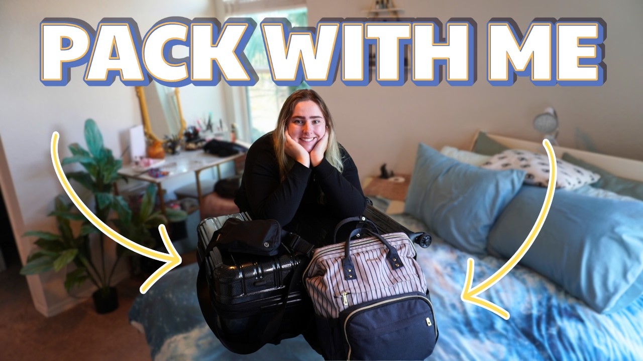PACK WITH ME FOR A WORK TRIP AS AN OVERPACKER | packing vlog, checked luggage,carry-on,personal item
