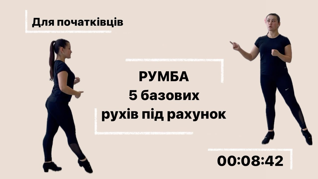 РУМБА. базові рухи, основи (спортивні бальні танці)