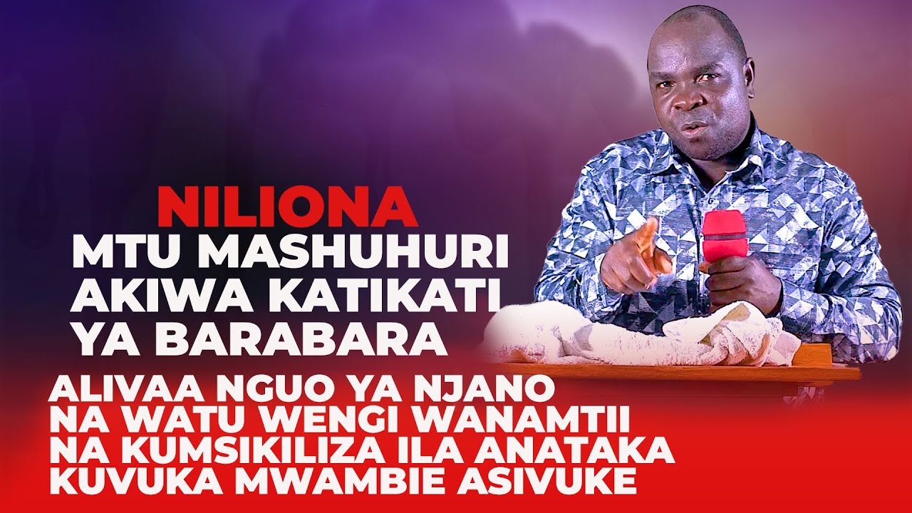 NILIONA MTU MASHUHURI AKIWA KATIKATI YA BARABARA