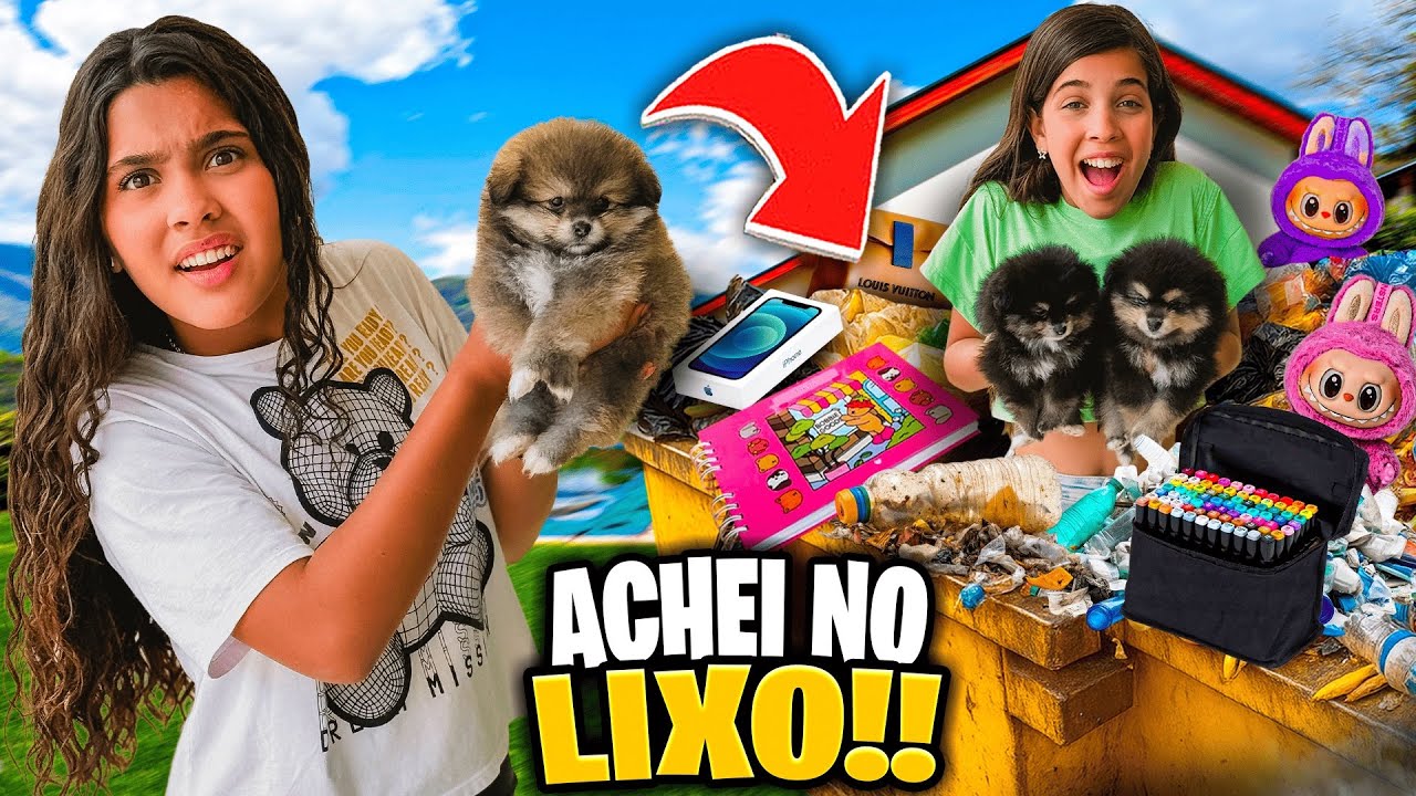 ENCONTREI CACHORRINHOS DE RAÇA NO LIXO *SERÁ QUE TEM DONO ?