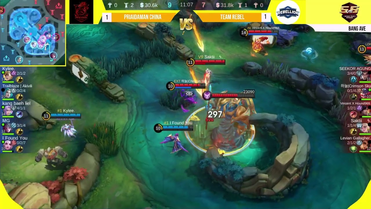 ROOM TOURNAMEN CASTER BANG AVE TIKTOK | MATCH 3 PRIAIDAMAN CHINA VS TIM REBEL