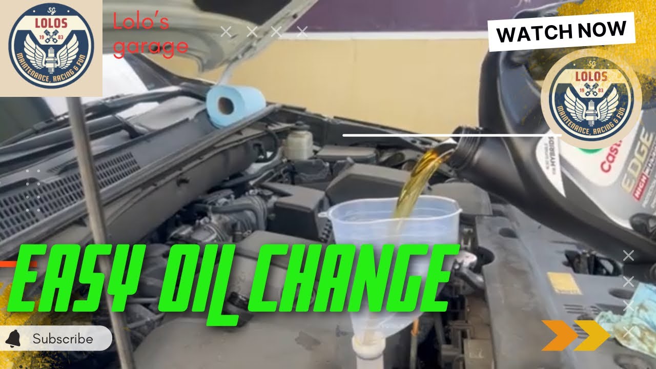 How to do an engine Oil and oil filter change Toyota Highlander 2014 / 2019 V6 engine