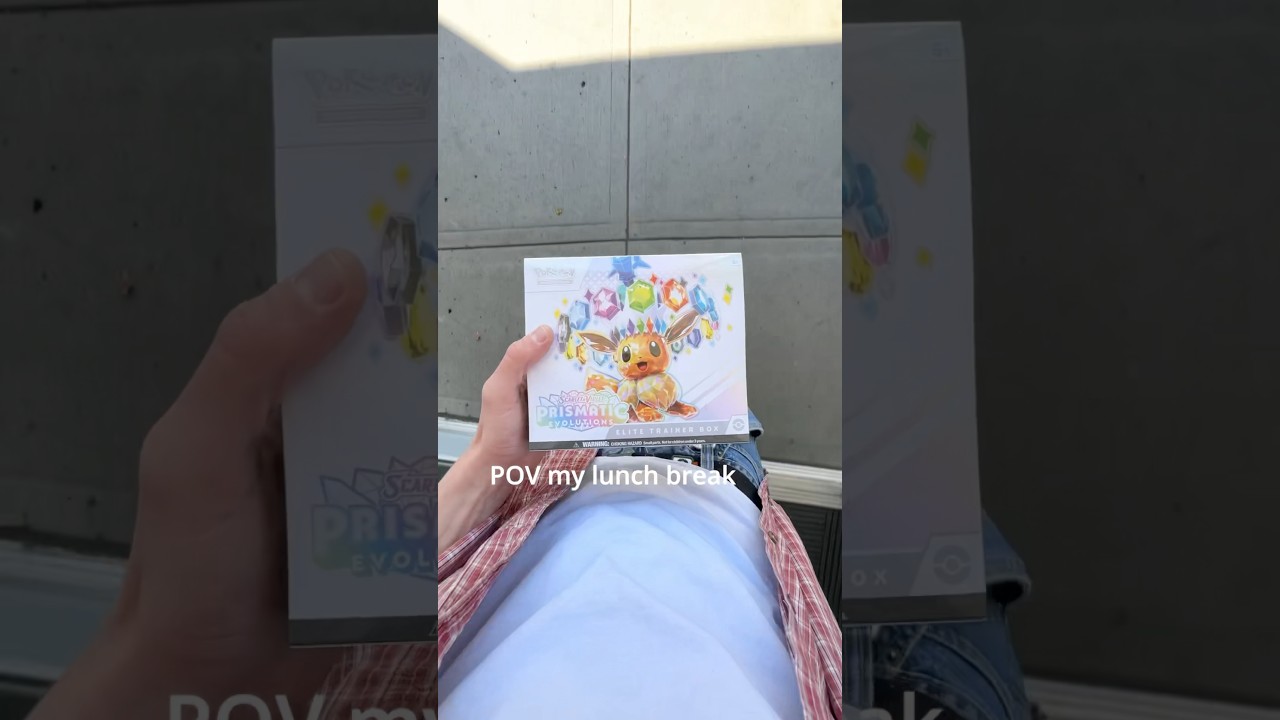 POV I Buy Prosmatic Evolutions on my Lunch Break #pokemon