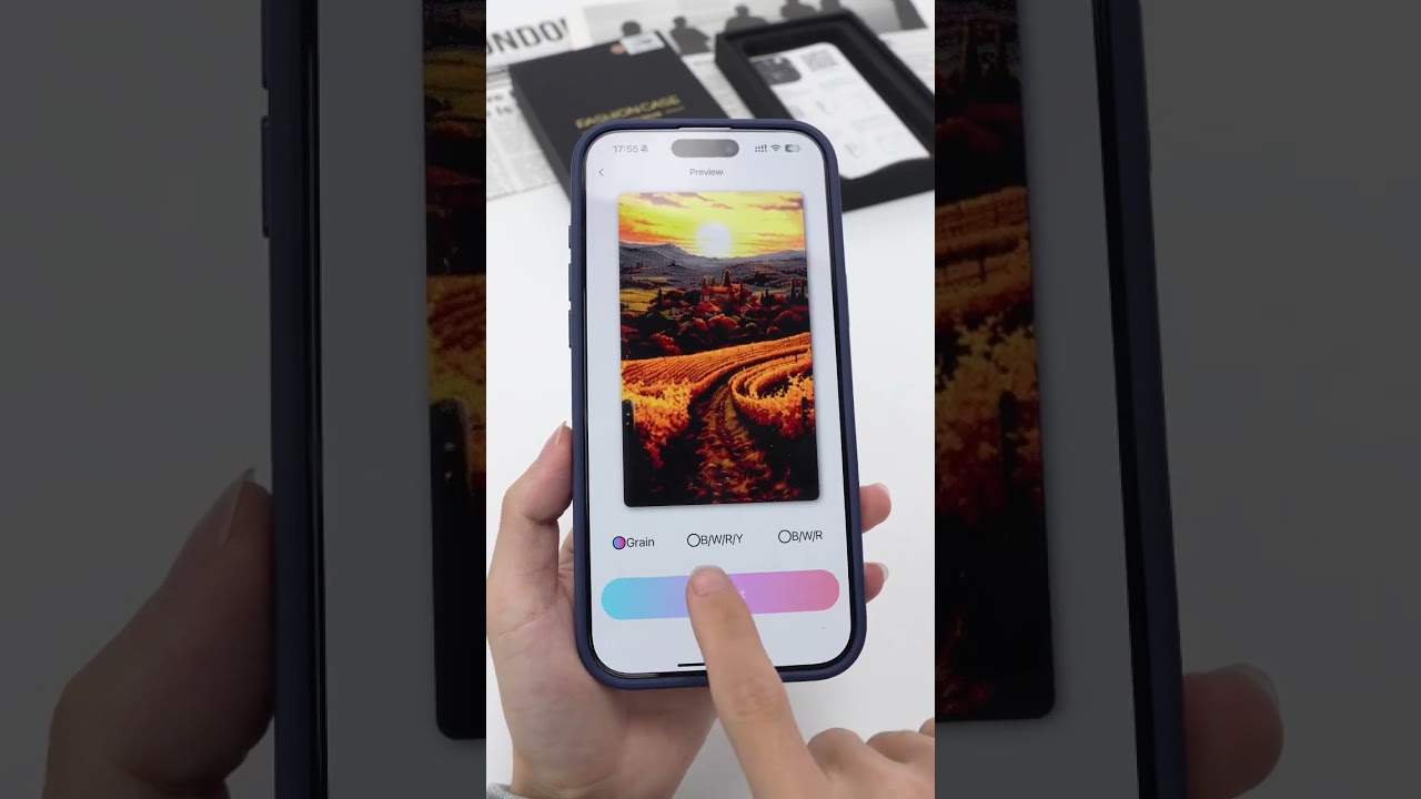 Factory wholesale four-color nfc e ink phone case for iPhone13~16