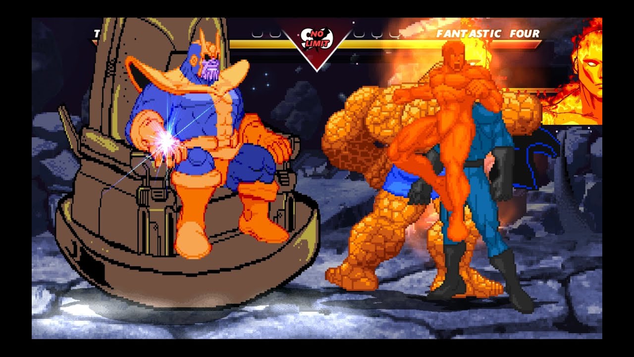 Fantastic Four vs Thanos - Ultra Intense Battle | Marvel | Mugen
