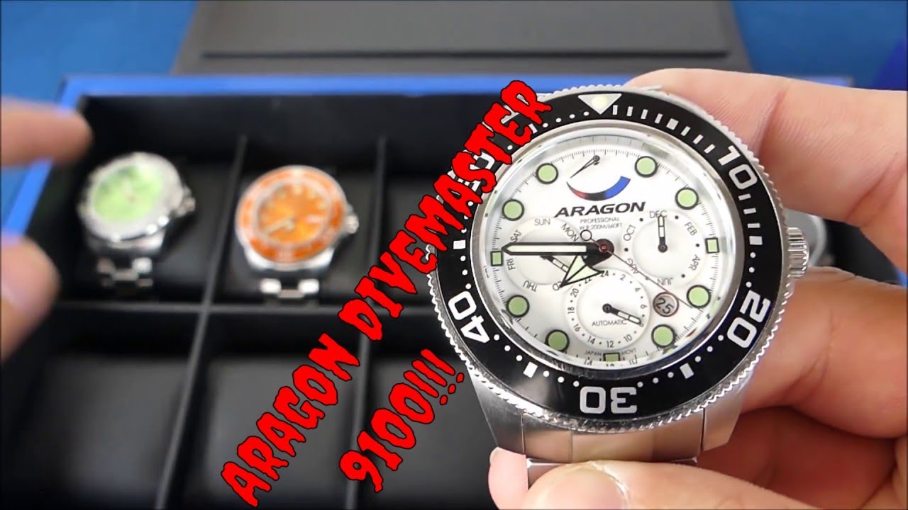Follow Up Review Of Aragon Divemaster 9100 Watch From Wings Mystery Box!!!