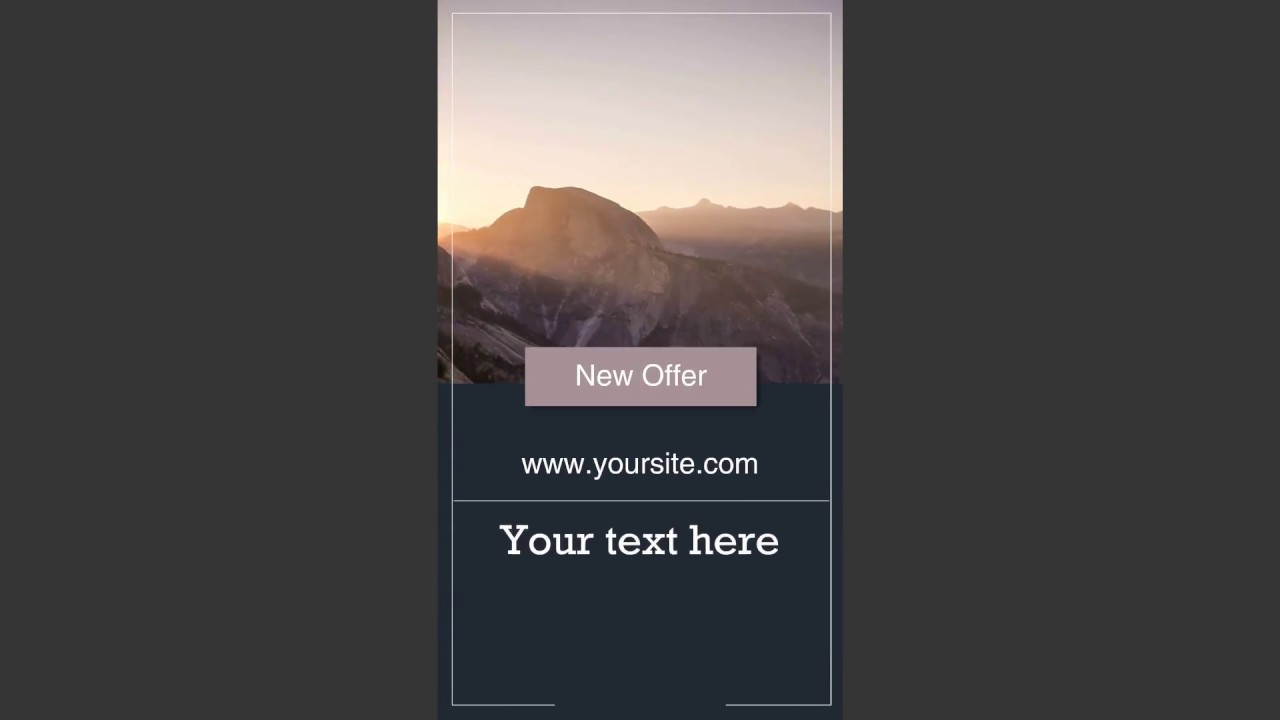 Instagram Story Video Template for offers and promotions