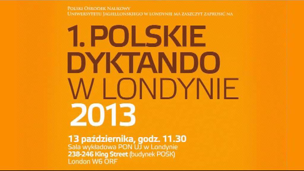1. Polskie Dyktando w Londynie