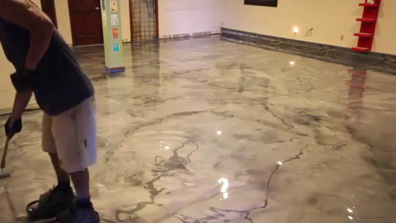 Creative Metallic Epoxy Installation - Metallic Epoxy Floor