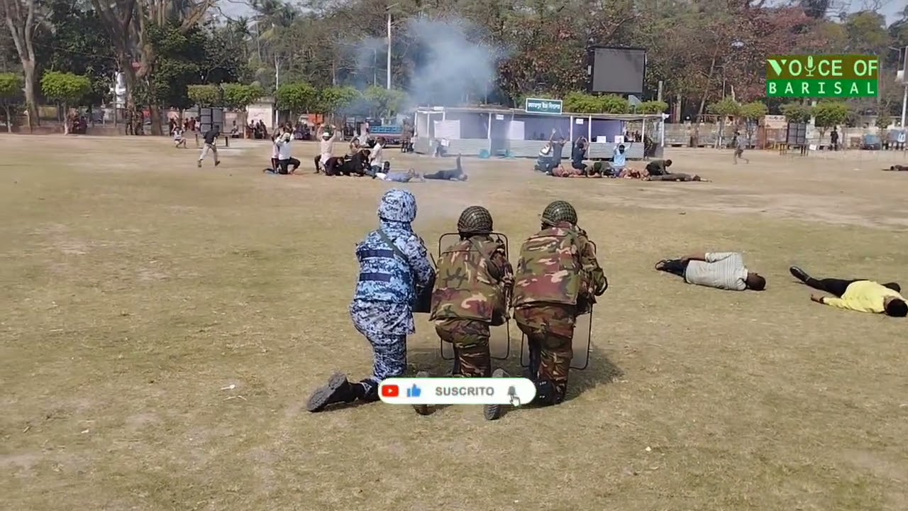 বাংলাদেশ সেনাবাহিনীর নির্বাচনকালীন মহড়া #ব‌রিশাল #নিউজ #BD #VOB 