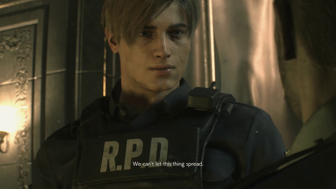 Resident Evil 2 The Way Out of Raccoon Police Department Main Hall Statue