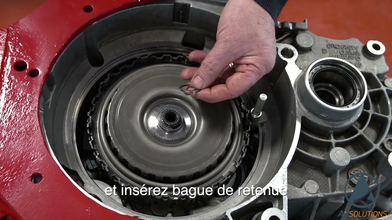 remplacement et de réglage du double embrayage DSG WV 02E