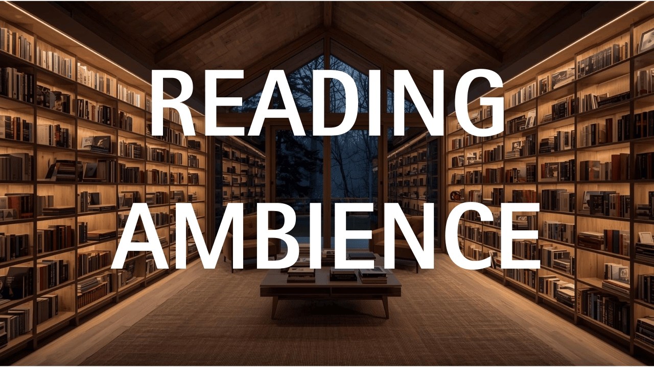 Warm Evening Reading Room 📖 – 2 Hours Quiet Ambient Music for Reading & Focus